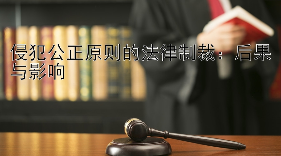 侵犯公正原则的法律制裁：后果与影响