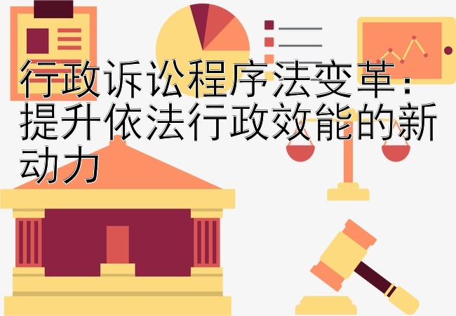 行政诉讼程序法变革：提升依法行政效能的新动力