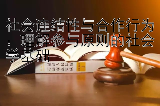 社会连结性与合作行为：理解参与原则的社会学基础