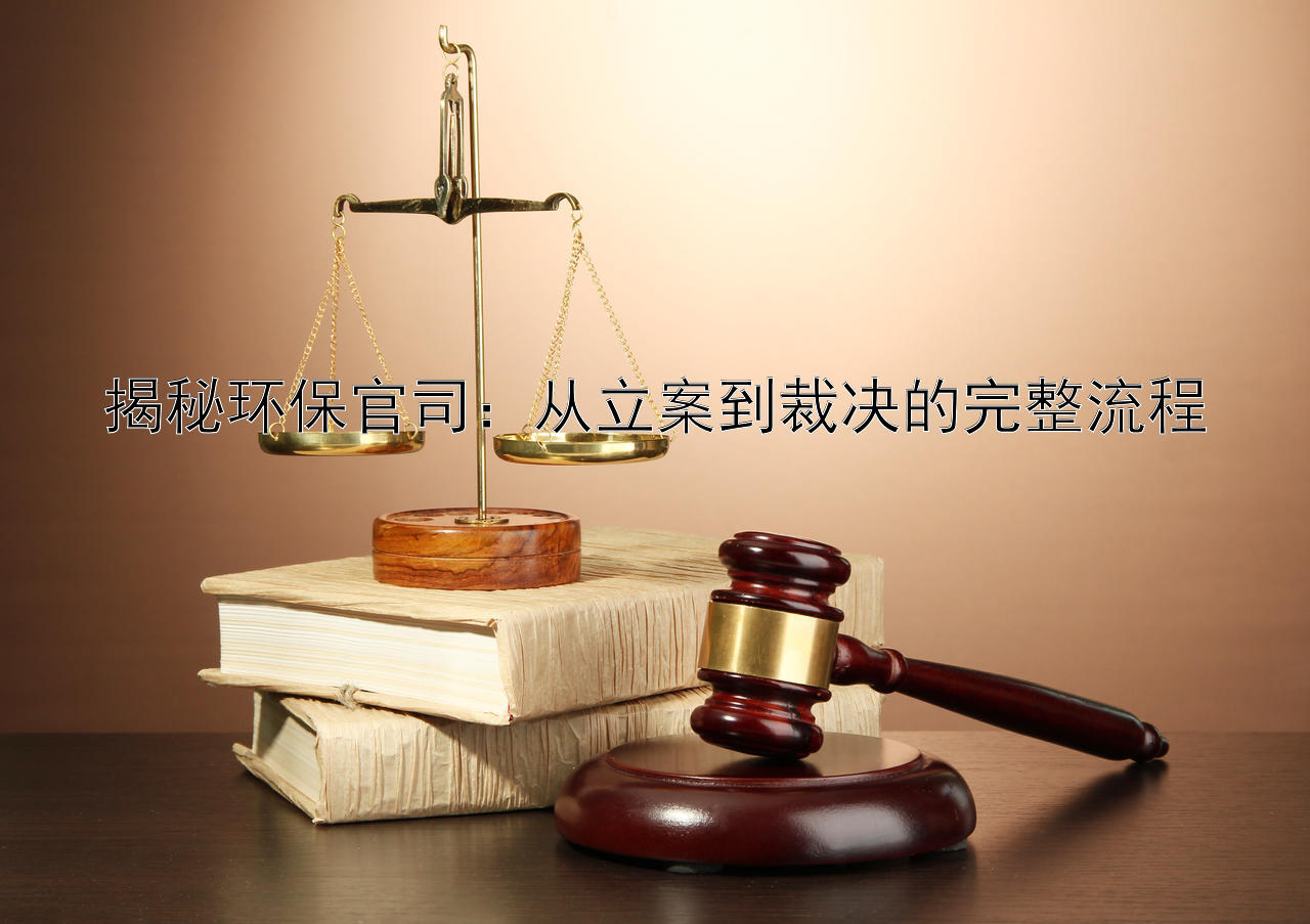 揭秘环保官司：从立案到裁决的完整流程