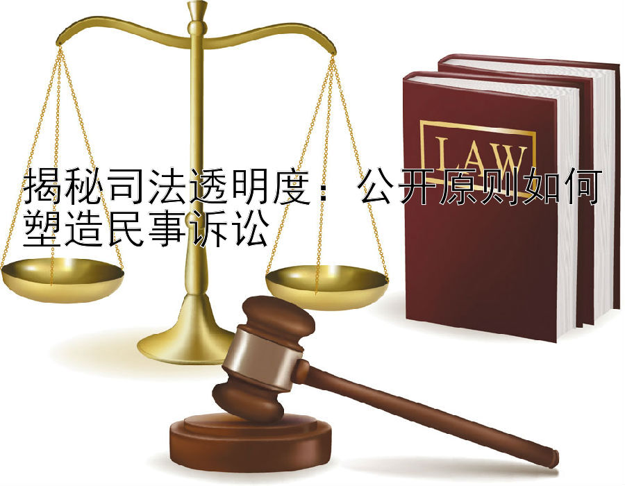 揭秘司法透明度：公开原则如何塑造民事诉讼