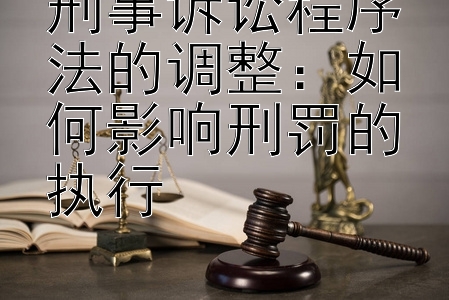 刑事诉讼程序法的调整：如何影响刑罚的执行