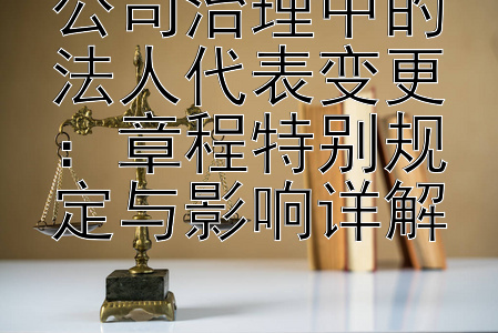 公司治理中的法人代表变更：章程特别规定与影响详解