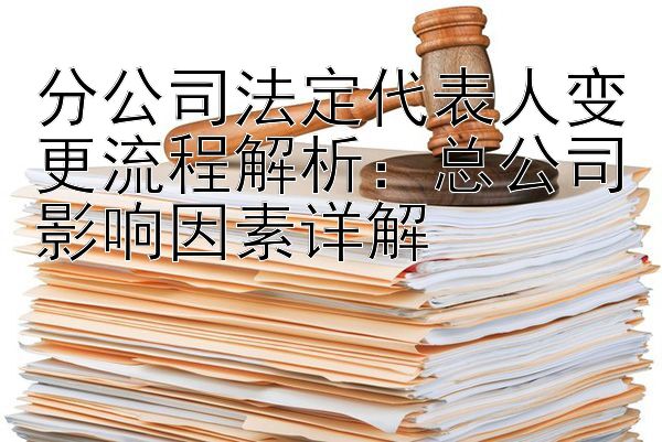 分公司法定代表人变更流程解析：总公司影响因素详解