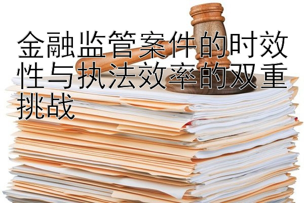 金融监管案件的时效性与执法效率的双重挑战