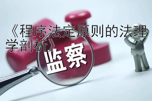 《程序法定原则的法理学剖析》