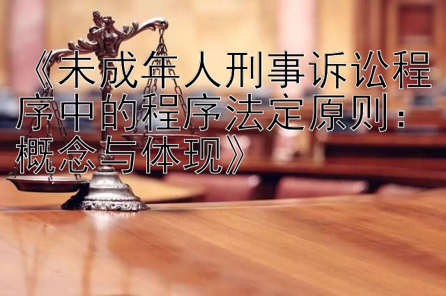 《未成年人刑事诉讼程序中的程序法定原则：概念与体现》