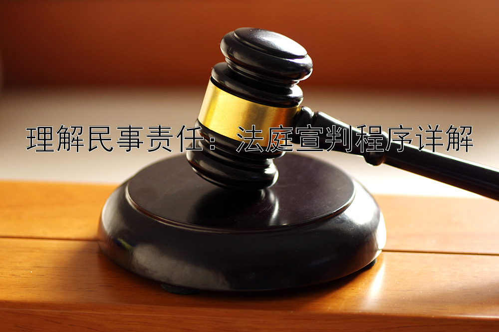 理解民事责任：法庭宣判程序详解