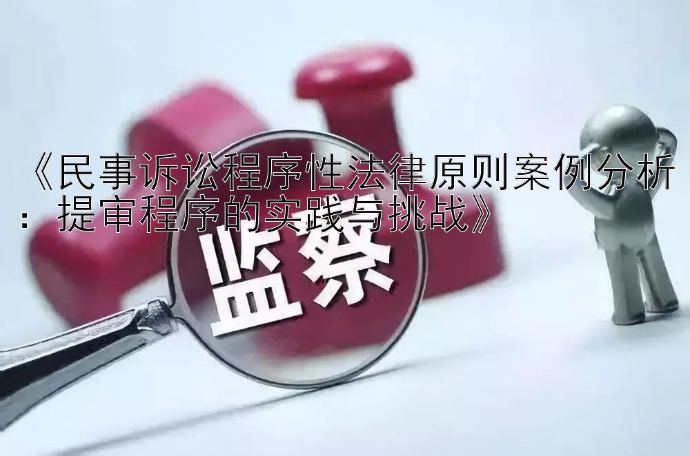 《民事诉讼程序性法律原则案例分析：提审程序的实践与挑战》