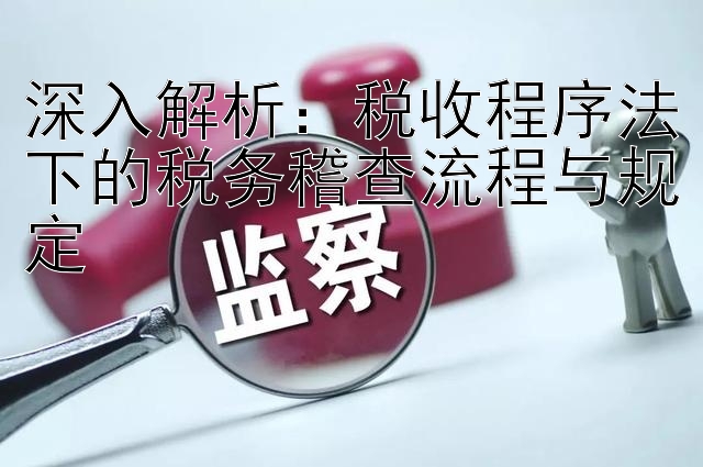 深入解析：税收程序法下的税务稽查流程与规定