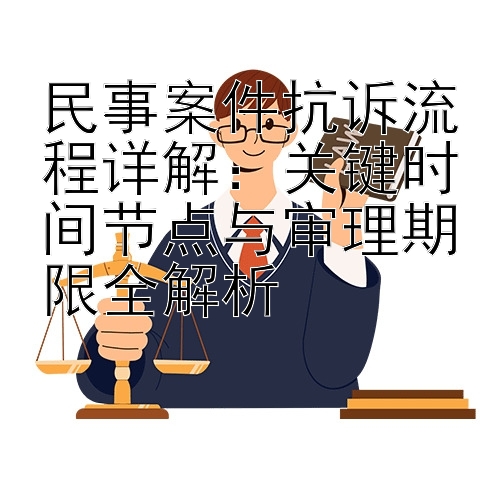 民事案件抗诉流程详解：关键时间节点与审理期限全解析