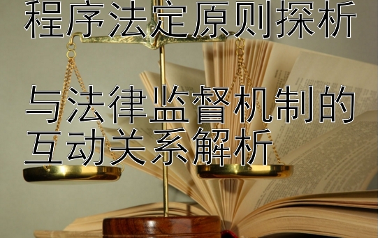 程序法定原则探析  
与法律监督机制的互动关系解析