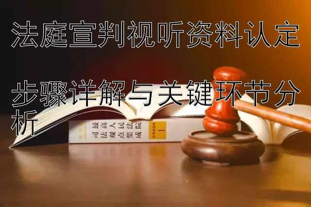 法庭宣判视听资料认定  
步骤详解与关键环节分析